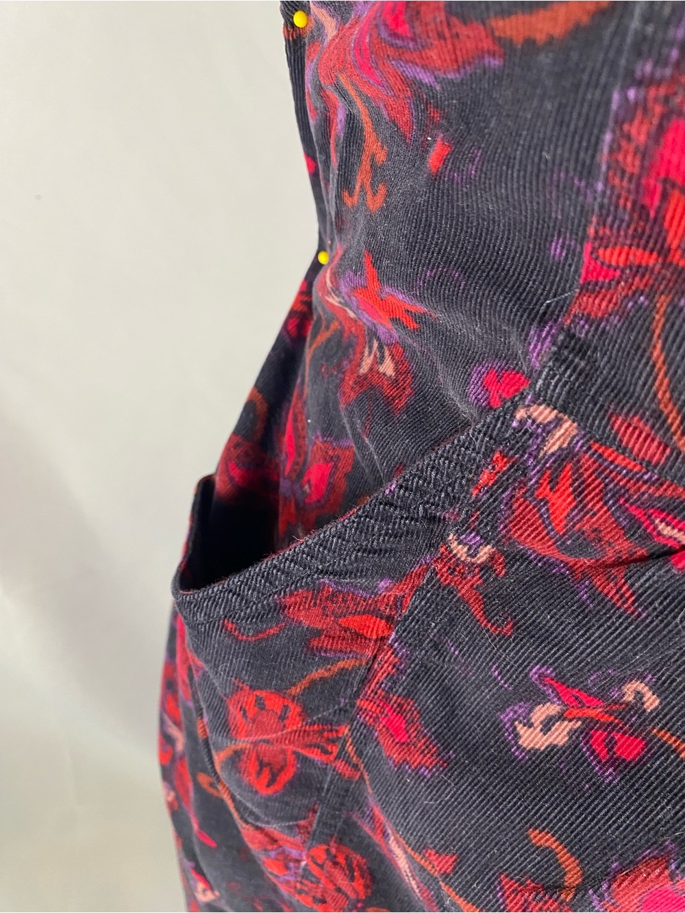 Laura Ashley Black Sleeveless Jumpsuit with Red Floral Print - Picture 4 of 9